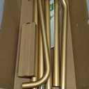 Gold Curtain Rods, Room Darkening Curtain Rod for Windows 48 to 90 Inches(4-7.5Ft), Wrap Around Curtain Rods, Heavy Duty Blackout Drapery Rods, Modern Decorative Window Treatment Rod, Gold