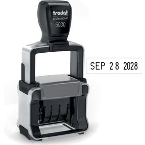 Trodat 5030 Professional 4.0 Date Only Stamp, Self Inking, Impression Size 1-5/8 x 3/8 (Black)