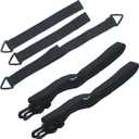5Pcs Fixed Straps for Large Outdoor Umbrella, Wind Protection Fixed Band Wind Lock for Outdoor Garden Cantilever Parasols Adjustable Black