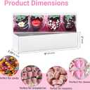 50Pcs 8x2.2x2 Inches Chocolate Covered Strawberry Boxes, Mcaron,Truffle,Chocolate Boxes Empty & Bakery Boxes for Cake,Strawberry,Dessert,Bonbon & Sweet Boxes Party Favors