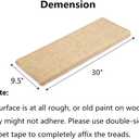 Carpet Stair Treads Non-Slip Bullnose Carpet for Stairs Indoor Stair Pads Self-Adhesive & Easy Installation Pet & Child Friendly Skid Resistant & Washable 14- Pack Beige 9.5" x 30"x 1.3, Set of 14