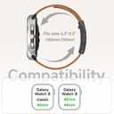 Magnetic Leather Band Compatible with Compatible with Samsung Galaxy Watch 8 40mm/44mm/Classic 46mm 2025,Magnetic Replacement Strap for Galaxy Watch 8 Women Men ((Epsom) Black band+Black Buckle)