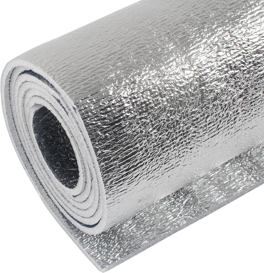 5mm Reflective Insulation Foam Core Radiant Barrier 40  80 Double Side Foil Cold and Heat Shield Thermal Insulation for Ceilings,Walls,Steel Buildings,Roofing ect