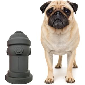 Small Dog Fire Hydrant 4x7 Silicone Soft Potty Training Aid for Small Breeds Under 10lbs Toy Breeds Indoor Outdoor Training Grey