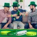 St. Patrick's Day Silicone Bracelet Green Shamrock Rubber Wristbands Bracelets Lucky Clover Silicone Bracelets for Irish Party Favor Supplies Decorations Gifts, 40 Pcs