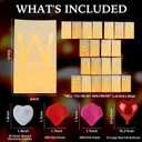 Will You Be My Girlfriend Decorations Valentines Day Surprise Set with Light Up Letters, 30 Tea Light Candles, 2000 Rose Petals, 10 Balloons Luminary Bags for Romantic Setup