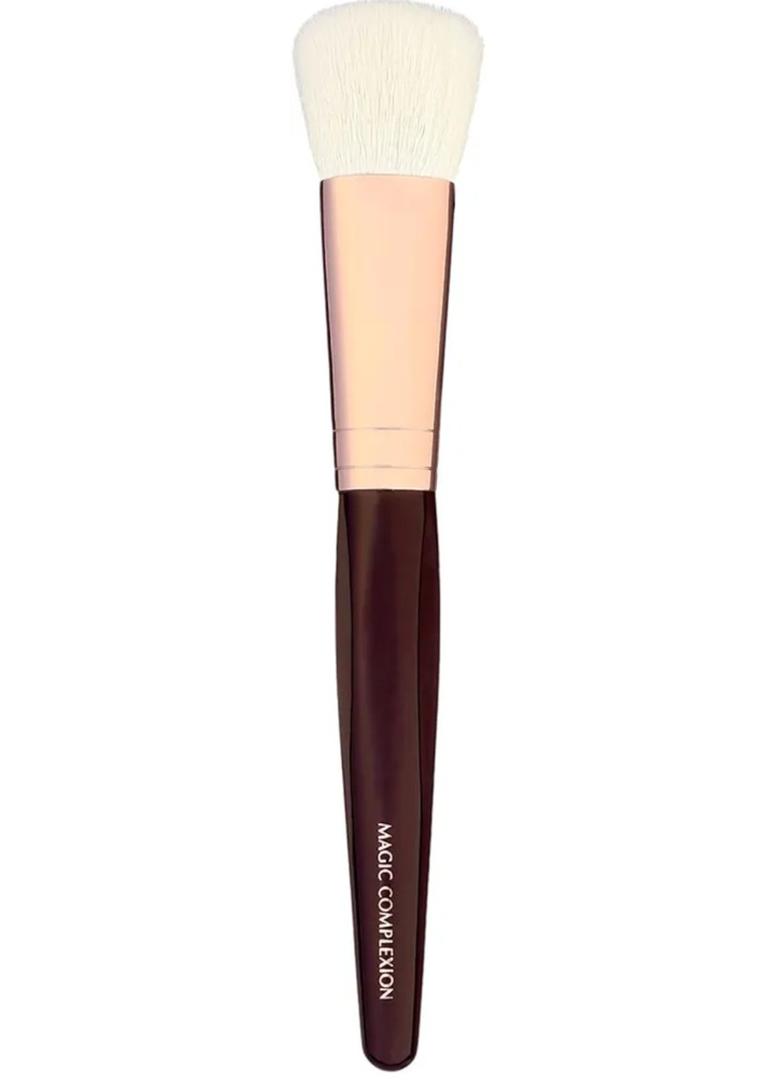 Charlotte Tilbury Magic Complexion Makeup Brush  FlatHeaded Foundation Brush with Synthetic Bristles for a Flawless, AirBrush Finish  Ideal for Buffing Cream or Liquid Formulas