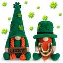 St Patricks Day Gnomes Decorations Ornaments St Patricks Decor Leprechaun Doll, St Patrick's Day Plush Shamrock Leprechaun Doll for Home, Office - Green St. Patricks Day Table Centerpiece Irish Gifts