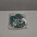 Feekoon 20FT Outdoor Extension Cord with Timer, 2 Outlet Plugs, 16AWG SJTW Green Splitter with Weatherproof Covers, Wire Grounded with Multiple Outlets for Halloween Christmas Landscaping Light