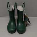 Lone Cone Premium Natural Rubber Rain Boots for Toddlers and Kids with Solid Design Dark green Toddler Size 6