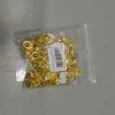 KISSITTY 50-Piece Tibetan Golden Large Heart Lobster Claw Clasps 1x0.55 Inch Jewelry Making Findings