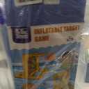 TicTac Shot Pool Toys Games for Kids & Adults, 2-in-1 Pool Basketball Hoop & Dart Target, Family Pool Party Games with Multiple Balls (Yellow)