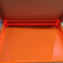Large Acrylic Tray Ottoman Coffee Table Tray with Handles 17x13'' Decorative Serving Platter for Food Tea Dinner Snack Eating Bar Party, Neon Pink