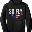 So Fly USA Swimming Team Sports Athlete US Swim Aquatic Pullover Hoodie
