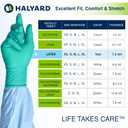 HALYARD Surgical Gloves Latex Micro Sterile Individually Wrapped Pairs Powder Free Medical Disposable Gloves, 7.5 mil, Size 6.5 Small, Teal, SGL60065 (Box of 50 Pairs - 100 Total)