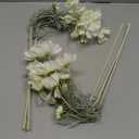 6PCS Cosmos Silk Flowers 24''Fake Wild Flowers Artificial Flowers Arrangement for Wedding Party Kitchens Home Decoration(White)