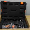 VEVOR Mechanics Tool Set and Socket Set, 1/4" 3/8" 1/2" Drive Deep and Standard Sockets, 450 Pcs SAE and Metric Mechanic Tool Kit with Bits, Combination Wrench, Hex Wrenches, Accessories, Storage Case
