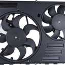 Engine Cooling Radiator Fan w/Controller Assembly Fit for 2010-2016 XC60,2011-2016 S60,2008-2015 XC70,2008-2015 S80,2015-2016 V60,2008-2010 V70 Replace 838-0009