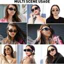 Trendy Skinny Oval Sunglasses for Women Men Retro 90s Fashion Narrow Square Rectangle Sunglasses Vintage UV400 (Light Brown Frame-brown Lens)