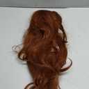 KOME Auburn Wigs with Bangs,Copper Red Long Wavy Wig for Women,Long Curly Synthetic Hair Wig for Party Daily Use 24IN