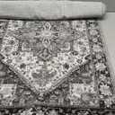 HOMORE 2x6 Hallway Gray Runner Rug for Entryway Indoor Kitchen Runner Rugs Non Skid Machine Washable for Bedroom,Stain Resistant Low Pile Accent Throw Rug for Living Room