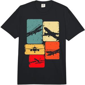 Airplane Pilot Plane Men Toddler Boys Kids Comfort Colors Adult Heavyweight T-Shirt, Size: S