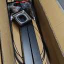 CKE 5ft-10ft Complete Set 36" Cable Railing Post Kit, 2Pack Black Level Drilled Line Posts(35"x2"x2"), Swageless Deck Cable Railing System Kit, 150ft 1/8" Wire Rope(No Handrail), Black Post Kit LPS02(Maybe Missing Parts)