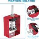 PATIKIL Ceiling Spring Vibration Isolator Hangers, 4 Pack 44lbs Mechanical Vibration Damping Mounts Anti Vibration for A/C Air Processor Bedroom Theater Studio,(XHS) Red