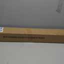 Heavy Duty Non- Adjustable 144In/12Ft Curtain Rods for Windows, Matte Black