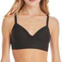 Hanes Women's SmoothTec ComfortFlex Fit Wirefree Bra MHG199 (Medium, Black)