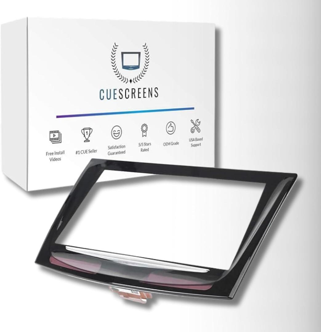 Cadillac CUE Touch Screen Replacement Compatible with 20132020 Models Standard Gel-Free Display with New Dual-Mode Chip & Install Guide Trusted Quality from Cuescreens USA