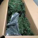 6 FT Artificial Xmas Tree with 821 PVC Branch Tips 560 Warm White LED Lights
