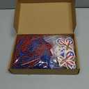 Kenning 48 Sets Puerto Rico Beaded Necklaces 12 Styles Cards Puerto Rico Charms Souvenirs Gifts Pr Flag Party Favors Necklaces Bulk for Pr Patriotic Anniversary National Day Decorations