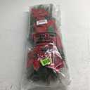 Hotop 6 Pcs Christmas Artificial Poinsettias Florals 19.6 Inch Large Christmas Poinsettia Decorations Red Green Christmas Flower Picks Stem for Christmas Tree Ornament Wreath DIY Xmas Party Decor