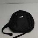adidas Defender Sports Backpack with Shoe Compartment, Soccer Bag, Black/White, One Size