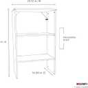 ClosetMaid SuiteSymphony Wood Shelf Unit, 2 Shelves, Adjustable, for Storage, Closet, Clothes, Shoes, Décor, TV, Books, Pure White