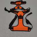 rabbitgoo Dog Harness No Pull with 2 Leash Clips, Adjustable Soft Padded, Reflective Oxford No Choke Pet Vest with Easy Control Handle for Large Dogs, Orange, XL