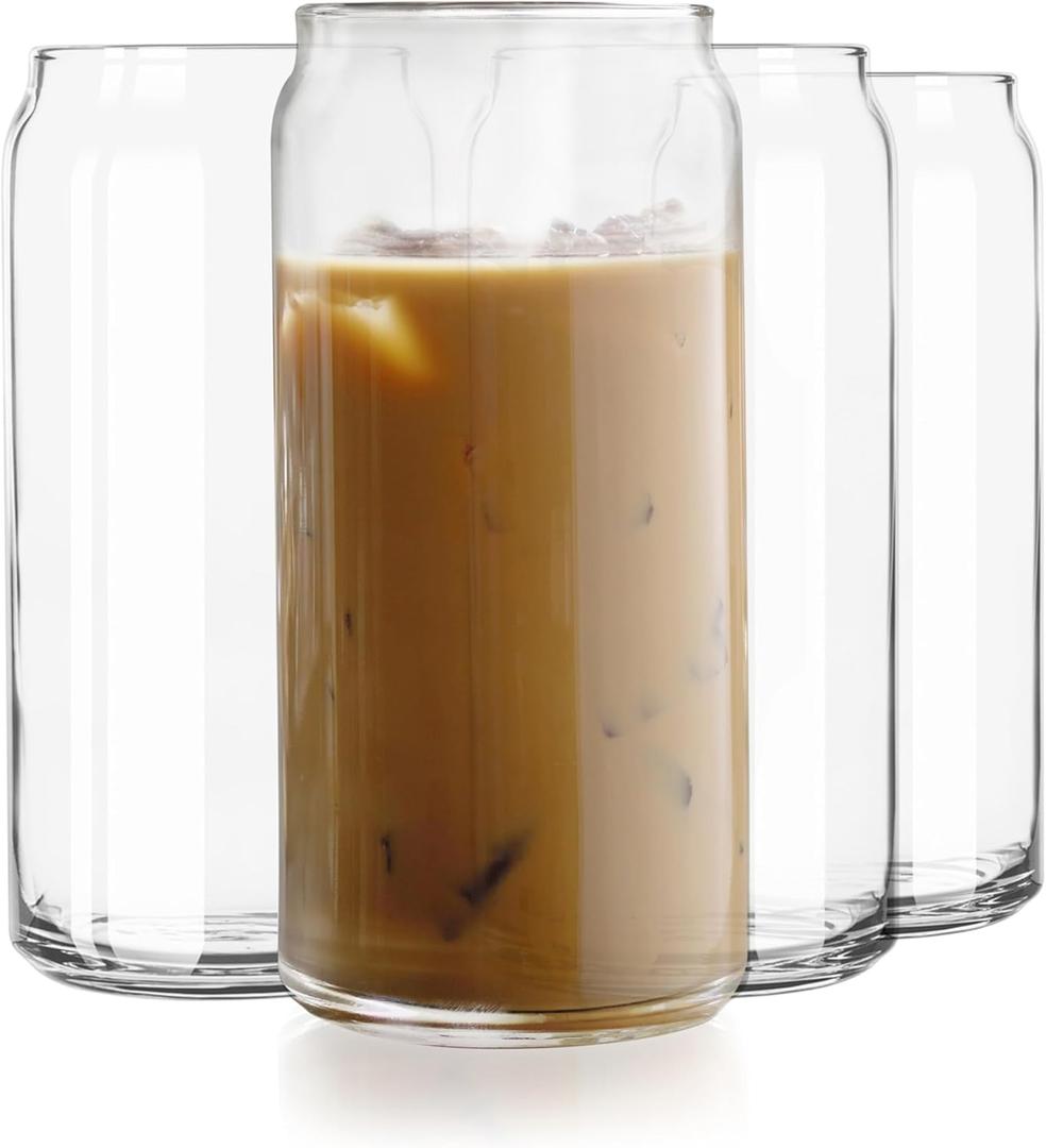 Libbey Classic Slim Beer Can Glasses, 12.5 oz Tall Drinking Glasses Set of 4, Space-Saving, and Versatile Thin Glassware for Cocktails, and Mocktails Libbey Classic Slim Beer Can Glasses, 12.5 oz Tall Drinking Glasses Set of 4, Space-Saving, and Versatile Thin Glassware for Cocktails, and Mocktails