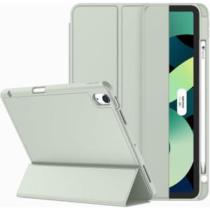 ZryXal iPad Air 11 Inch Case M3 2025 / M2 2024, iPad Air Case 5th Generation/4th Generation 2022/2020 10.9 Inch [Support Touch ID and Auto Wake/Sleep](Sega Green)