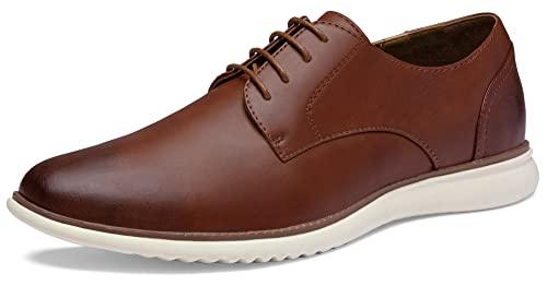Jousen Men's Oxblood Dress Shoes Formal Lace Up Casual Dress Shoes for Men Oxfords Shoes (AMY733 Oxblood 13)