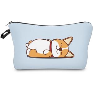 Deanfun Small Makeup Case - Cute and Waterproof Cosmetic Bag for Women(Corgi D5-55061)