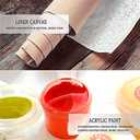 Tucocoo Black Baby Girl Paint by Number for Adults Beginner, DIY Oil Painting Kits on Canvas with Brushes and Acrylic Pigment, Chocolate Color Style Picture for Home Decor 16x20 inch (Frameless) (Artwork-17)