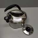 4.2 Quart/4L Large Whistling Tea Kettle, 304 Stainless Steel Brushed Satin, Fast Boil for Induction & Gas Stoves