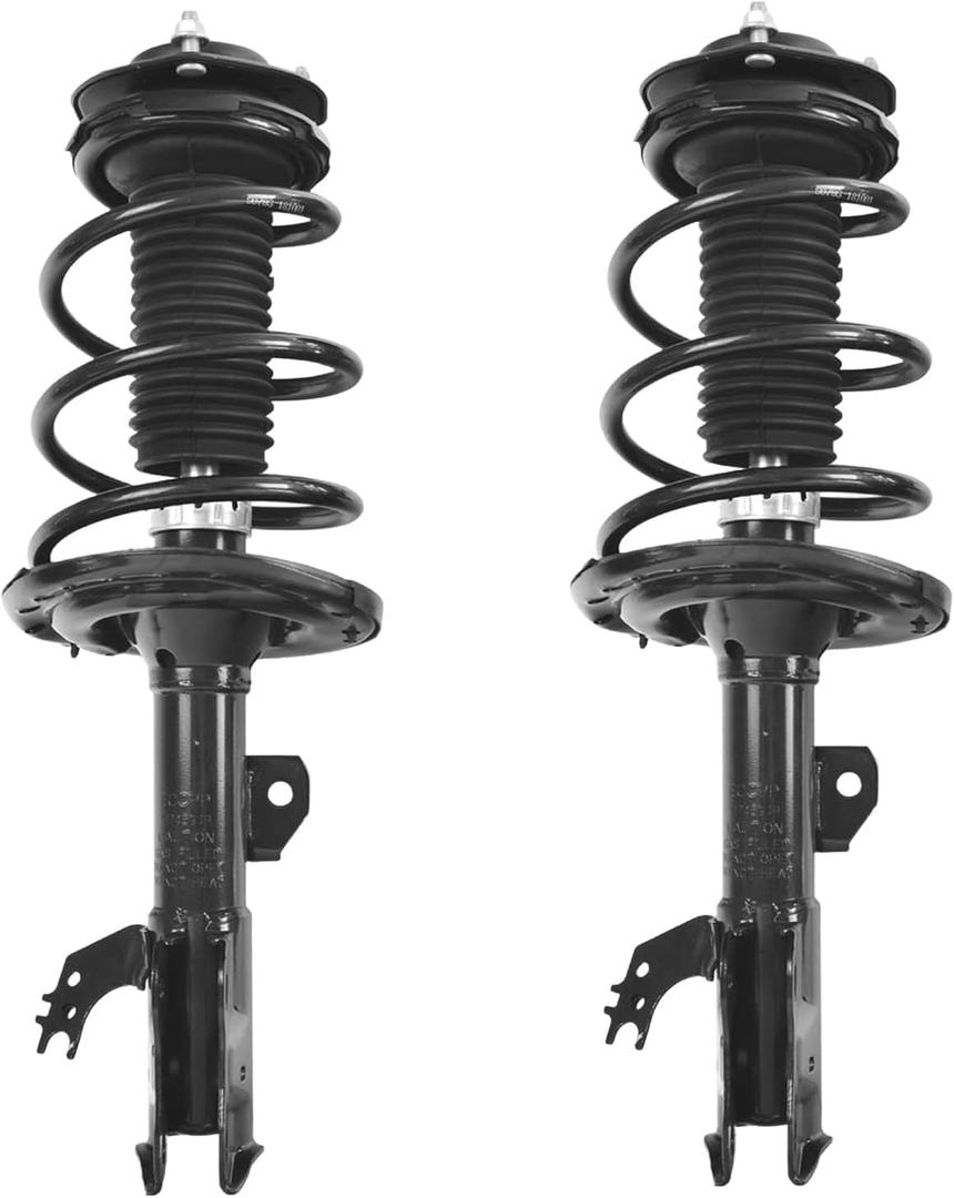 Front Pack of 2 Complete Struts Assembly Fit for Camry 2012 2013 2014 2015 2016 2017,Replace 172992,172993 Shock Absorbers & Struts Suspension with Coil Springs Amortiguadores Delanteros