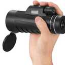 Occer 10X42 High Power Monocular Telescope HD Dual Focus Scope, Compact Monocular with Bak4 Multi-Coated Zoom Lens, Low Night Vision for Hunting Bird Watching Camping Outdoor Sporting