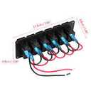 DC12V/24v6 Gang Switch Panel