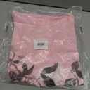 Hanes Women's Short Sleeve V-Neck Graphic T-Shirt (Pink, S)