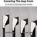 ESUFEIR 196" Wedge Sliding Window Weather Stripping Door Gap Filler,Adhesive Window Insulation for Winter Door Seal Strip,Soundproof Foam Tape for Frame,Black