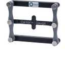 Center Gauge - Center Finder, Dado Offsets & Marking Tool for Woodworking (Black/Grey)