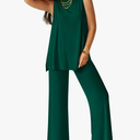 PRETTYGARDEN Women's 2 Piece Lounge Set 2025 Summer Casual Loose Tank Top Wide Leg Pants Matching Travel Outfits Tracksuit. XXL
